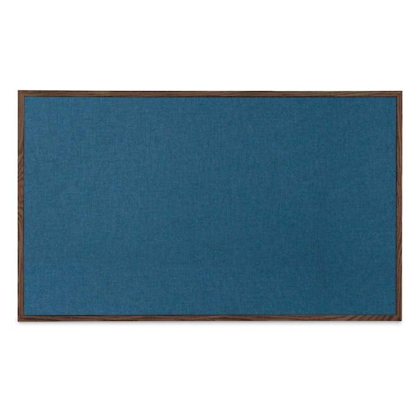 Combo Board, 36"x24", Black Frame/White Porcelain & Forbo
